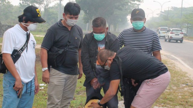 Bandar narkoba ditangkap di Riau. Foto: Dok. Istimewa