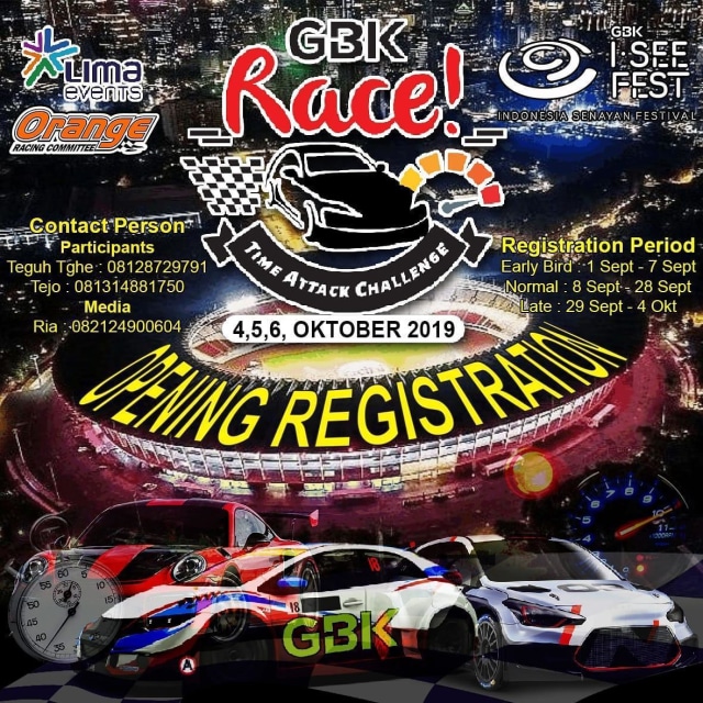 Ajang balap mobil bertajuk "GBK Race"