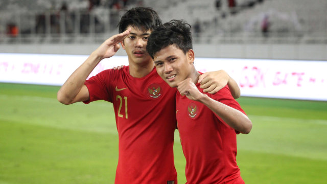 Pemain Timnas U-16 Indonesia usai pertandingan melawan Timnas U-16 China pada Kualifikasi Piala U-16 2020, di Stadion GBK, Jakarta, Minggu (22/9/2019). Foto: Irfan Adi Saputra/kumparan