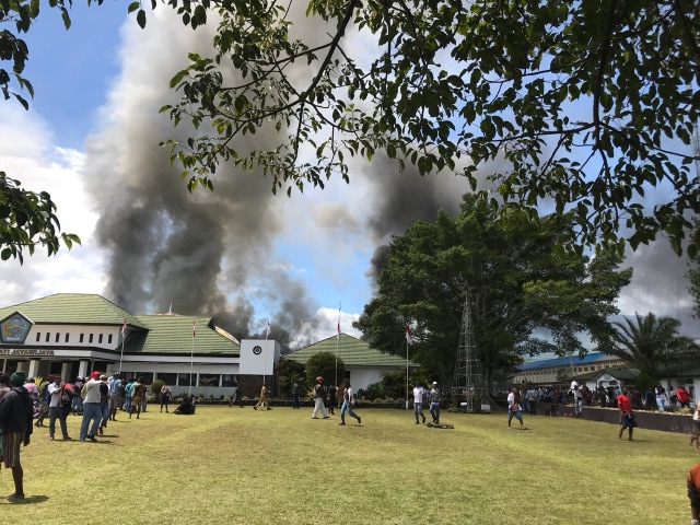 Kerusuhan di Wamena, Jayawijaya, Papua. Foto: Istimewa