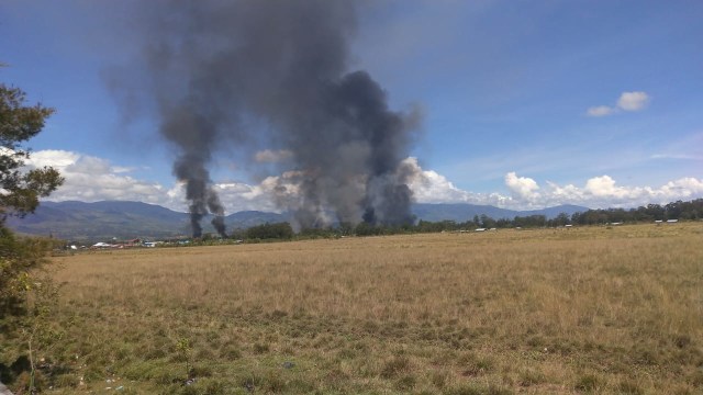 Kerusuhan di Wamena, Jayawijaya, Papua. Foto: Istimewa