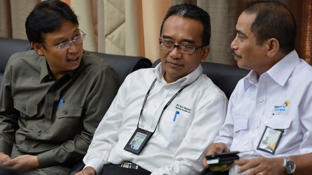 Mantan Direktur Utama PT PLN (Persero) Nur Pamudji (tengah). Foto: ANTARA FOTO/Widodo S. Jusuf