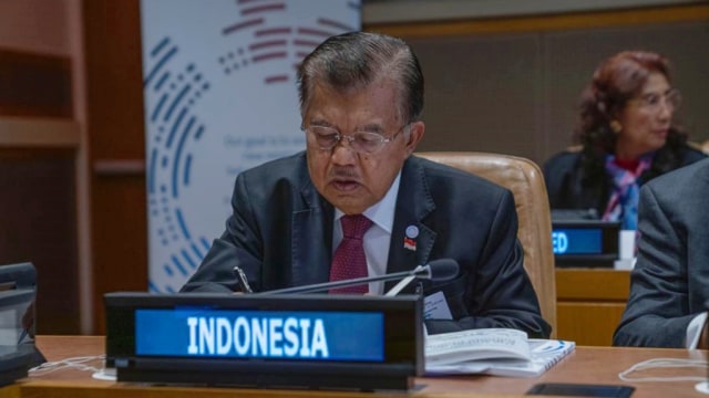 Wakil Presiden Jusuf Kalla di Markas PBB. Foto: Dok. Seswapres