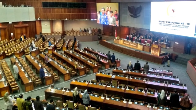 Rapat paripurna DPR pengambilan keputusan 6 RUU, Jakarta, Selasa (24/9/2019). Foto: Ricad Saka/kumparan