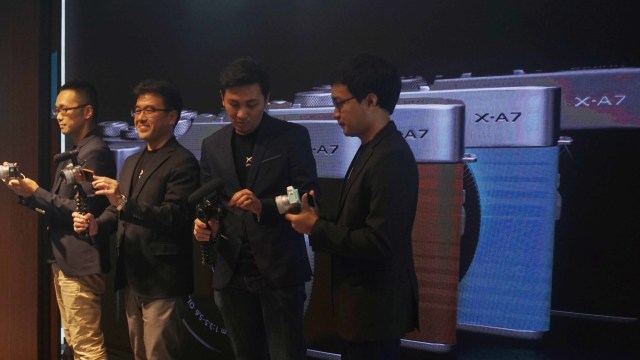 PT Fujifilm mengumumkan kehadiran Fujifilm X-A7 di Indonesia. Foto: Irfan Adi Saputra/kumparan
