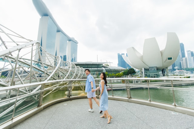 Helix Bridge, Singapura Foto: SweetEscape
