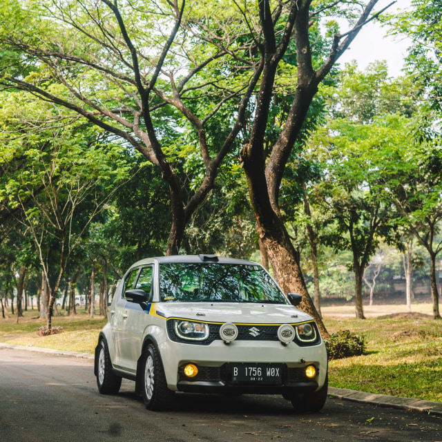 Modifikasi Suzuki Ignis Rally Look Foto: Muhammad Ikbal/kumparan
