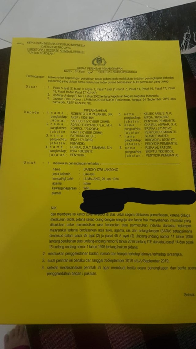 LBH Jakarta: Pelapor Dandhy Laksono Diduga Polisi Polda Metro Jaya (15896)