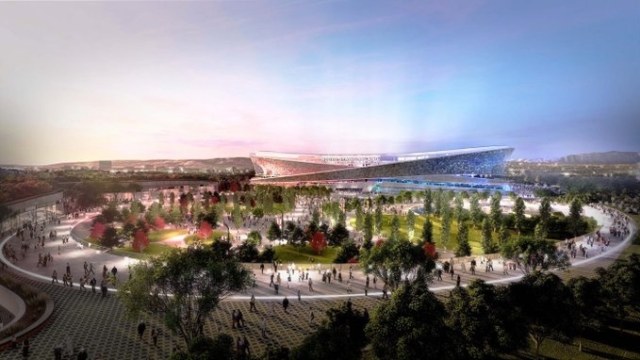 Konsep desain stadion baru Inter dan Milan. Foto: Dok. @Inter