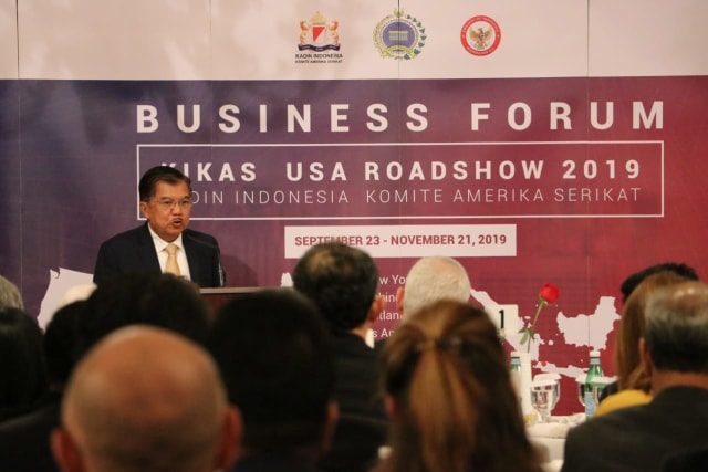 Pembukaan KIKAS USA ROADSHOW 2019 dihadiri wakil presiden, Jusuf Kalla. Foto: Dok: KJRI New York.