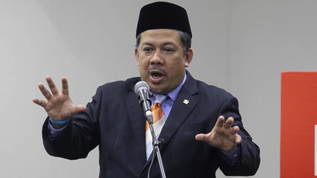 Fahri Hamzah saat peluncuran buku di Pressroom DPR, Jakarta, Jumat (27/9/2019). Foto: Irfan Adi Saputra/kumparan