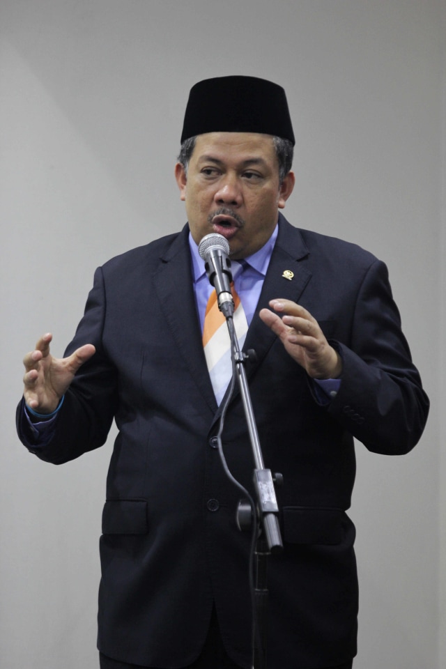 Fahri Hamzah saat peluncuran buku di Pressroom DPR, Jakarta, Jumat (27/9/2019). Foto: Irfan Adi Saputra/kumparan