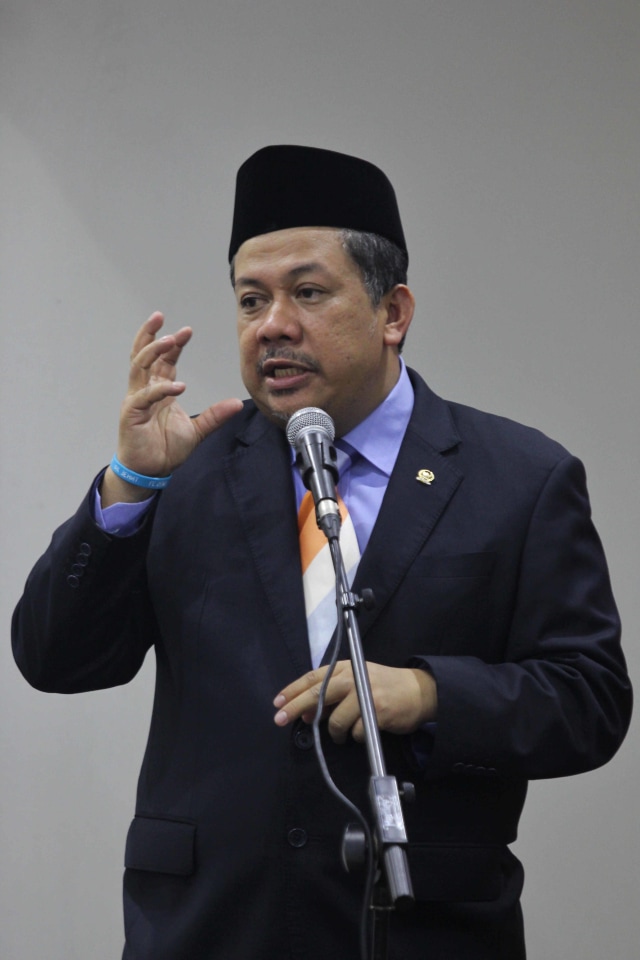 Fahri Hamzah saat peluncuran buku di Pressroom DPR, Jakarta, Jumat (27/9/2019). Foto: Irfan Adi Saputra/kumparan