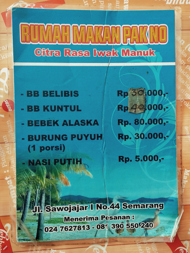 Mencicipi Bebek Alaska Dan Burung Kuntul Pak No Di Semarang