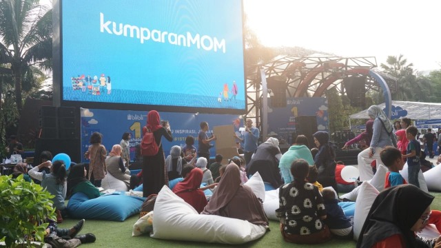 Workshop di acara Sahabat Ibu Pintar 1st Anniversary di Lippo Mall Kemang, Jakarta, Sabtu (28/9/2019). Foto: Nugroho Sejati/kumparan