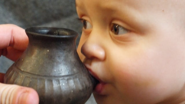 Botol bayi prasejarah. Foto: Helena Seidl da Fonseca