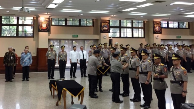 Kapolri Jenderal Tito Karnavian memimpin sertijab 3 Kapolda di Rupatama Mabes Polri, Jakarta, Senin (30/9/2019). Foto: Mirsan Simamora/kumparan