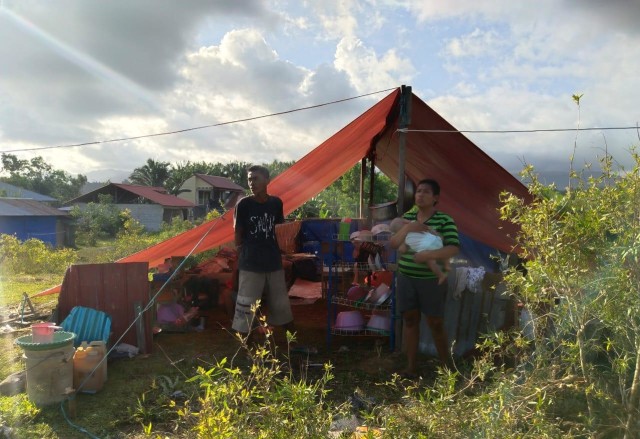 Lokasi pengungsian di Suli Banda (30/9). Dok : Lentera Maluku