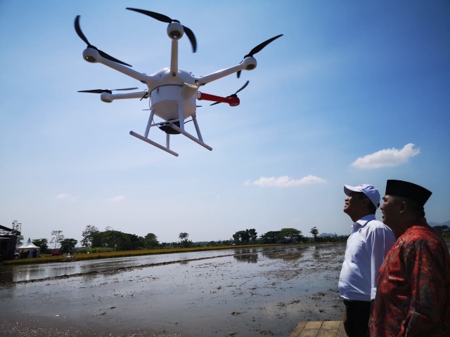 com-Kementan, teknologi drone di sektor pertanian Foto: Dok. Kementerian Pertanian
