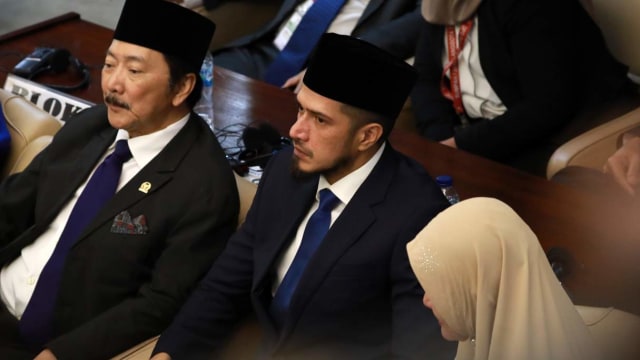 Primus Yustisio saat pelantikan anggota DPR di Kompleks Parlemen, Senayan, Jakarta Selasa (1/10/2019). Foto: Fanny Kusumawardhani/kumparan