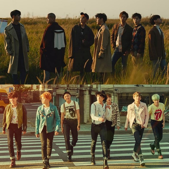 Grup K-Pop dengan lagu musim gugur Foto: Cube, Big Hit Entertainment