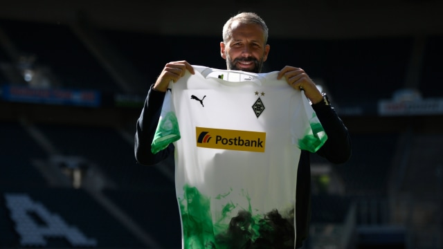 Marco Rose saat diresmikan sebagai pelatih Borussia Moenchengladbach. Foto: AFP/Ina Fassbender