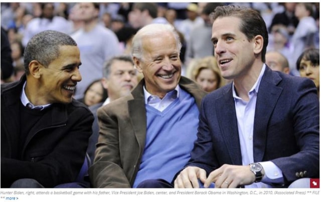 Presiden Obama, Wapres Joe Biden dan anaknya, Hunter Biden