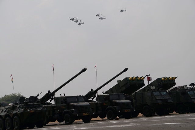 Gladi HUT 74 TNI, prajurit TNI, Lanud Halim Perdanakusuma