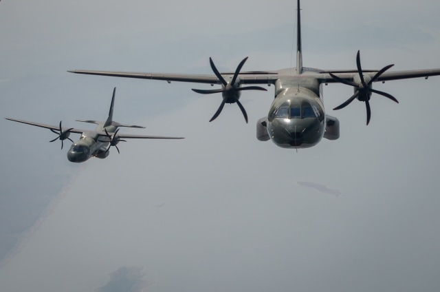 Gladi HUT 74 TNI, Lanud Halim Perdanakusuma, Pesawat CN 295, Sembrani Flight Skadron Udara 2 Halim Perdanakusuma
