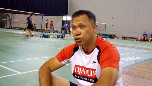 Pelatih bulu tangkis ganda campuran Indonesia, Richard Mainaky, saat ditemui di Pelatnas Cipayung, Jakarta Timur. Foto: Aditia Rizki Nugraha/kumparan