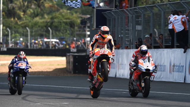 ,MotoGP Thailand 2018. Foto: LILLIAN SUWANRUMPHA / AFP