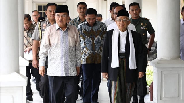 Wakil Presiden Jusuf Kalla dan Ma'ruf Amin di Istana Wakil Presiden, Jumat (4/10/2019). Foto: Dok. Tim Media Wapres