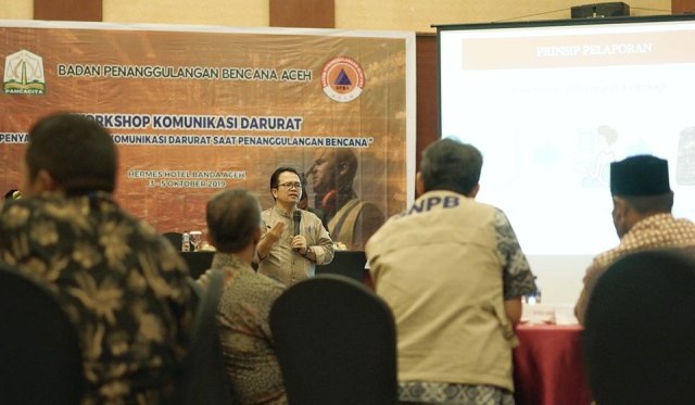 Workshop komunikasi darurat di Aceh. Dok. BPBA