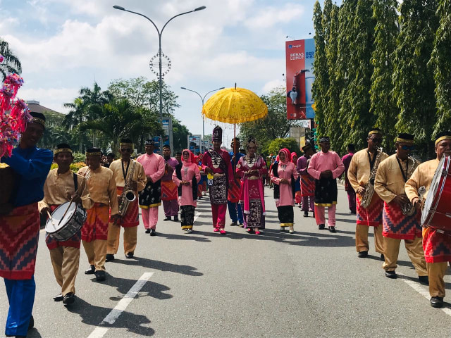 Festival arakan pengantin Melayu Pontianak. Foto: Teri/Hi!Pontianak