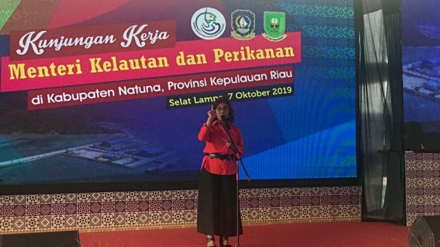 Susi Pudjiastuti di Natuna