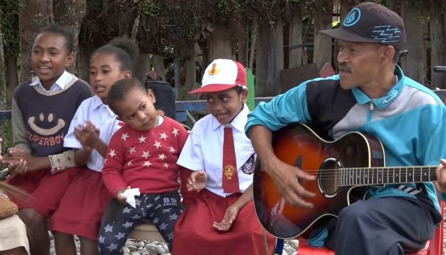 Siswa SD YPPK Santo Yusuf Wamena. (BumiPapua.com/Stefanus)