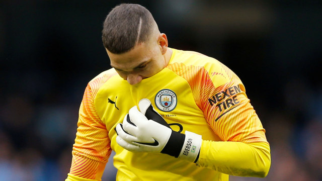 Ederson Moraes, kiper Manchester City. Foto: REUTERS/Andrew Yates