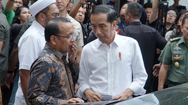 Presiden Joko Widodo di RSPAD, Jakarta, Kamis (10/10/2019). Foto: Helmi Afandi/kumparan