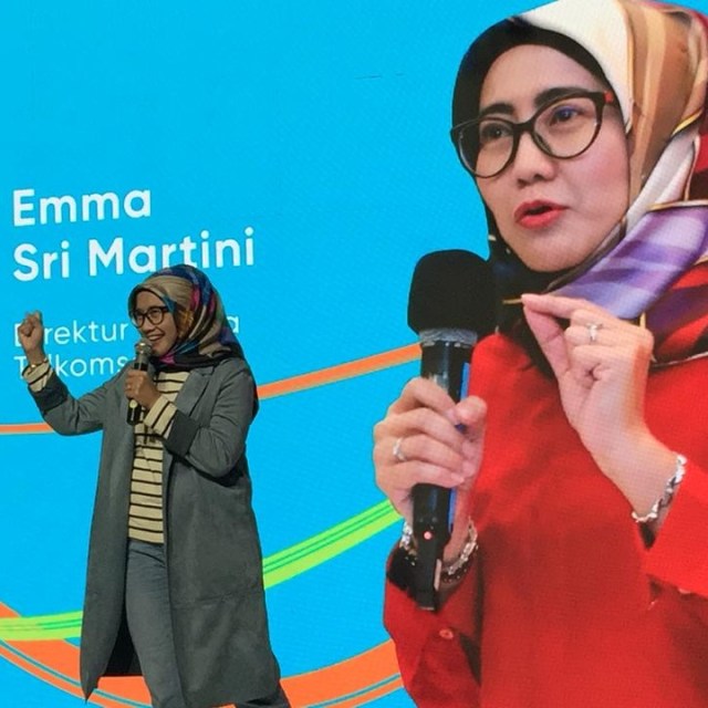 Emma Sri Martini, Direktur Utama Telkomsel. Foto: Astrid Rahadiani Putri/kumparan