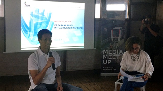 Direktur Utama PT SMI Edwin Syahruzad dalam Diskusi acara PT Sarana Multi Infrastruktur (Persero) atau PT SMI, Kamis (10/10/2019). Foto: Nicha Muslimawati/kumparan