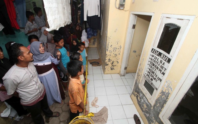 Rumah pelaku penyerangan Menkopolhukam Wiranto, Pandeglang, Banten. Foto: AFP/Sammy