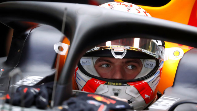 Max Verstappen di mobil Red Bull. Foto: Reuters/Issei Kato