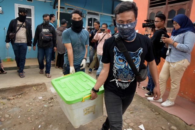 Barang bukti, Teroris, Tambun, Bekasi