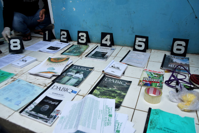 Barang bukti, Teroris, Tambun, Bekasi