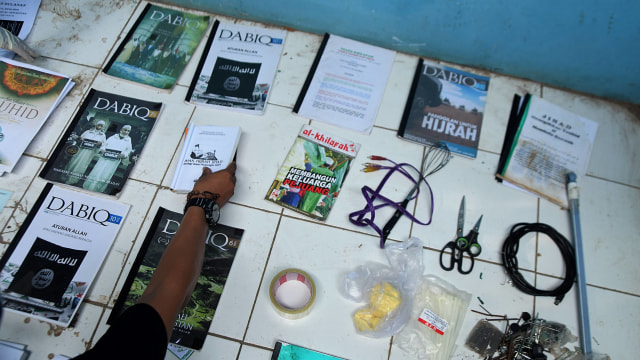 Barang bukti, Teroris, Tambun, Bekasi
