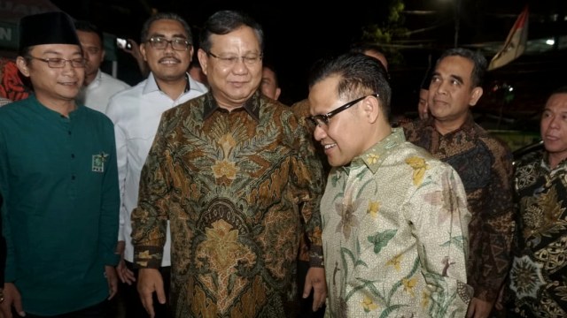 Prabowo dan cak imin di DPP PKB