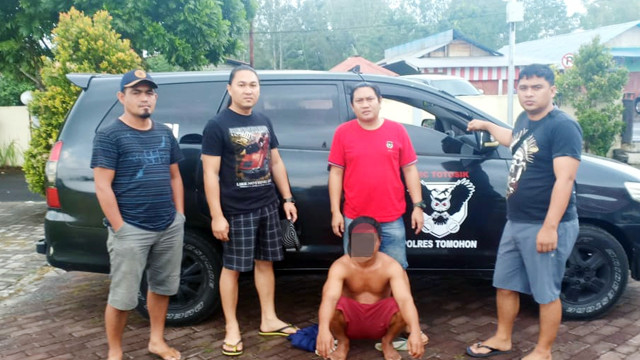 Pelaku percobaan pemerkosaan (jongkok) di Kota Tomohon, Sulawesi Utara, berhasil diamankan tim URC Totosik Polres Kota Tomohon