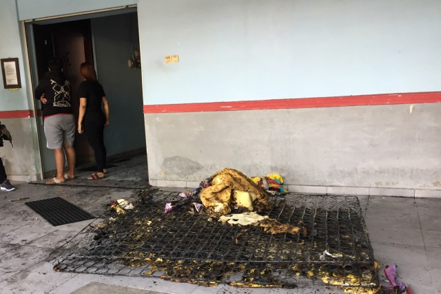 Lokasi istri yang dibakar suami di Surabaya