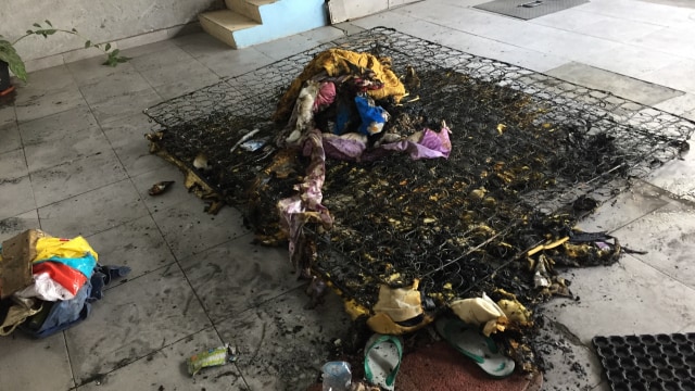 Lokasi istri yang dibakar suami di Surabaya