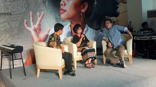 Sesi panel diskusi dalam pembukaan ASOI di Museum Nasional. Foto: Andesta Herli Wijaya/kumparan.